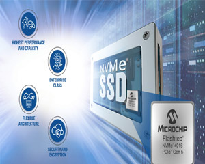 마이크로칩, 16채널 5세대 PCIe 엔터프라이즈 NVMe SSD 컨트롤러 발표